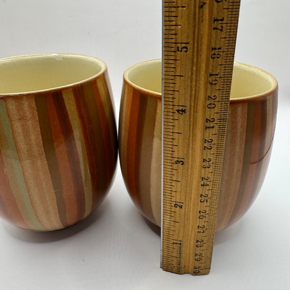 Denby England Fire Stripes 13.5oz Mug Set of 2. - Picture 4 of 8
